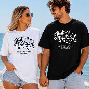 Net Getrouwd Persoonlijke Koppels Matching Trouwfe T-shirt