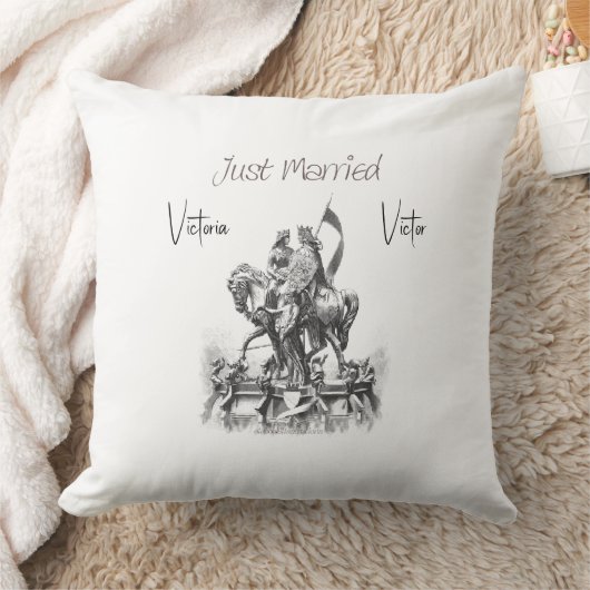 Net Getrouwd Renaissance Koppel Op Paard Kussen (Deken)