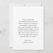 Net Getrouwd Romantische Trouwfoto Aankondiging (Achterkant)