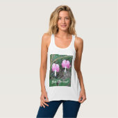 Net Getrouwd Roze Bloedende Harten Tank Top (Volledige Voorkant)