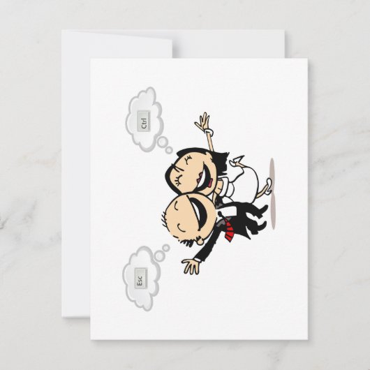 Net getrouwd RSVP kaartje (Voorkant)