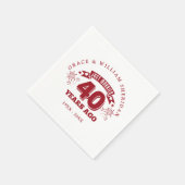 Net Getrouwd Ruby 40ste Huwelijksjubileum Servet (Hoek)