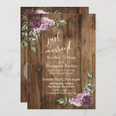 Net Getrouwd Rustieke en Bloemrijke Ontvangst Alle Kaart (Voorkant / Achterkant)