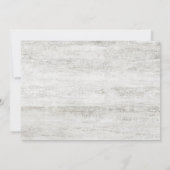 Net Getrouwd Rustieke Houten Foto Na Huwelijk Kaart (Achterkant)