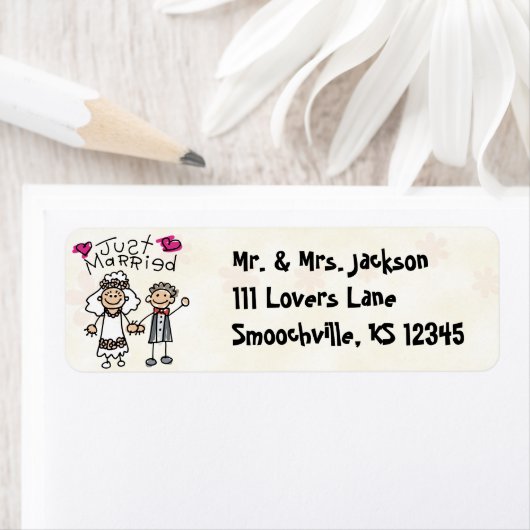 Net getrouwd Schattigee retour adreslabels Etiket (Insitu)