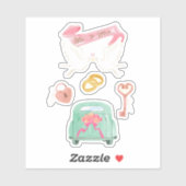 Net Getrouwd Scrapbooking Sticker Vel (Vel)