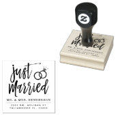 Net getrouwd script | Gepersonaliseerd Rubberstempel (Gestempeld)