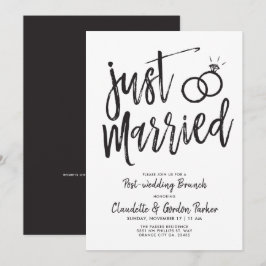Net Getrouwd Script Na-Huwelijks Brunch | Feestje Kaart