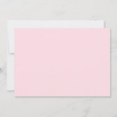 Net Getrouwd Script, Roze Waterverf Pioen Bloem Kaart (Achterkant)