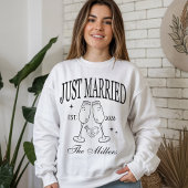 Net getrouwd Shirt, aangepaste bruid en bruidegom T-shirt