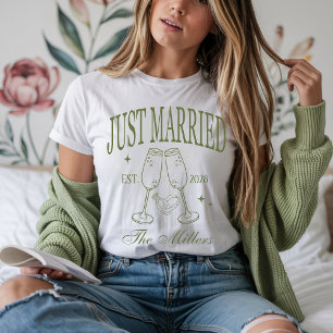Net Getrouwd Shirts, Op Maat Gemaakte Bruid & Brui T-shirt