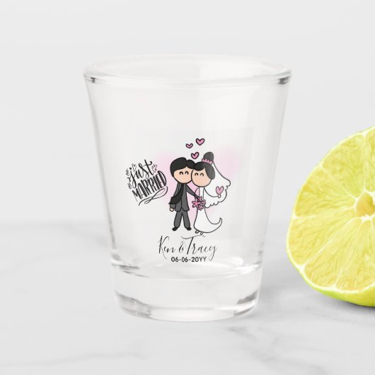 Net Getrouwd Shotglas Shot Glas (Voorkant)
