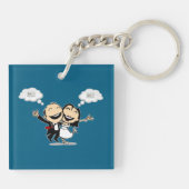 Net getrouwd sleutelhanger (Achterkant)