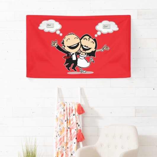 Net getrouwd spandoek (Insitu)