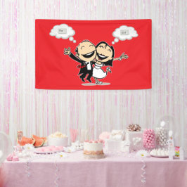 Net getrouwd spandoek