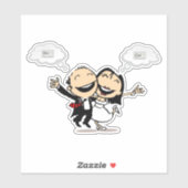 Net getrouwd sticker (Vel)