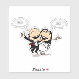 Net getrouwd sticker