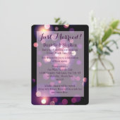 Net Getrouwd Stippen en Harten Kaart (Staand voorkant)