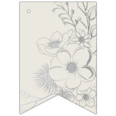 Net Getrouwd Stofblauwe Trouwslinger Vlaggetjes (Eerste vlag)