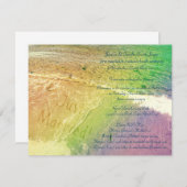 Net Getrouwd Strand Kaart (Voorkant / Achterkant)