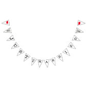 NET GETROUWD teken Vlaggetjes (Alle)