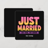 Net Getrouwd Tot Nu Toe Alles Goed Grappig Nieuwge Kaart (Voorkant / Achterkant)