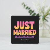 Net Getrouwd Tot Nu Toe Alles Goed Grappig Nieuwge Kaart (Staand voorkant)