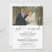 Net Getrouwd Trouw Aankondiging Receptie (Voorkant)