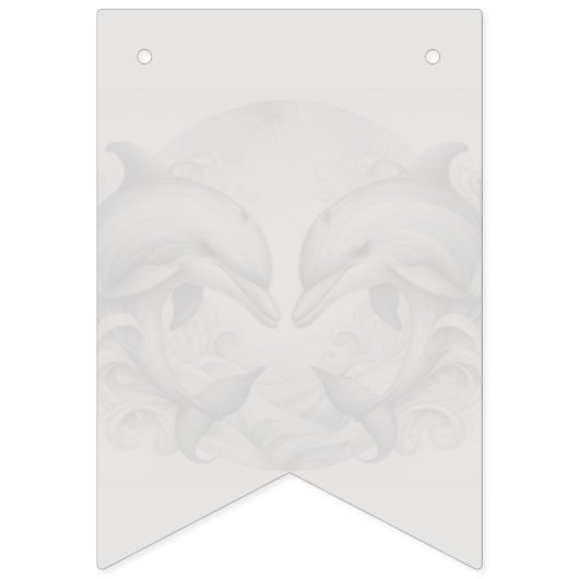 Net Getrouwd Trouwfeest Vlaggen Dolfijn Thema Vlaggetjes (Eerste vlag)