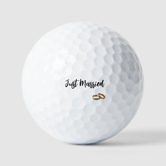 Net Getrouwd Trouwringen Golfballen (Voorkant)