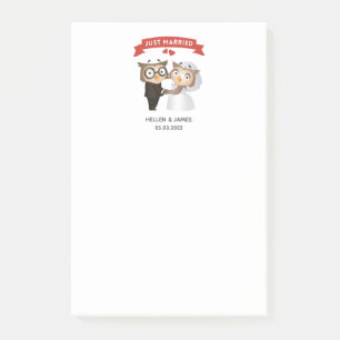 Net Getrouwd Uil Huwelijk  Post-it® Notes