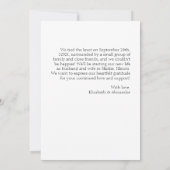 Net getrouwd Uitnodiging | Abstracte bruiloft (Achterkant)