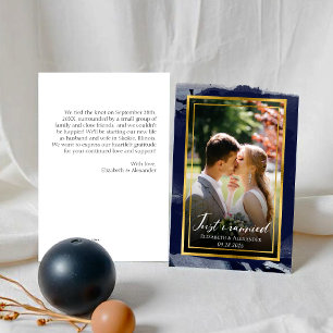 Net getrouwd Uitnodiging   Abstracte bruiloft