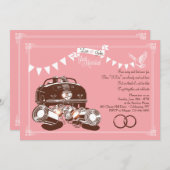 Net getrouwd - uitnodigingen voor een elopementfee (Voorkant / Achterkant)