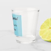 Net getrouwd voeg koppel naam datum jaar huwelijks shot glas (Rechts)