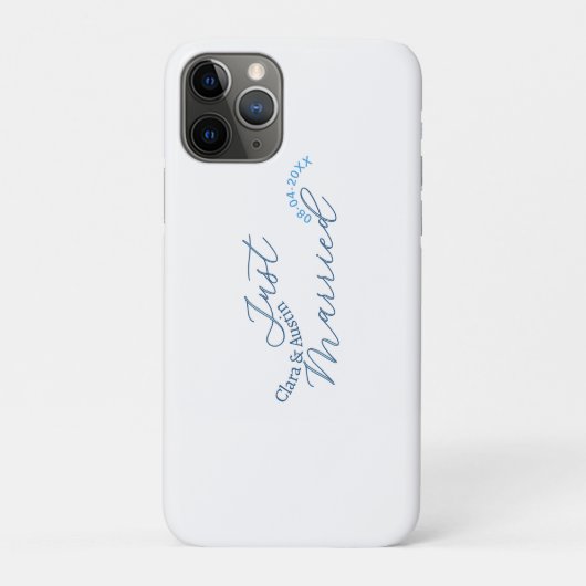 Net getrouwd voeg koppel naam datum jaar trouwsim Case-Mate iPhone case (Achterkant)