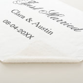 Net getrouwd voeg naam koppel datum jaar huwelijk  sherpa deken (3/4)