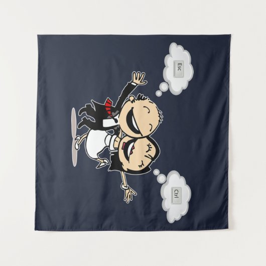 Net getrouwd wandkleed (Voorkant (horizontaal))