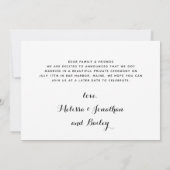 Net Getrouwd Weggelopen Hond Huwelijksaankondiging Save The Date (Achterkant)