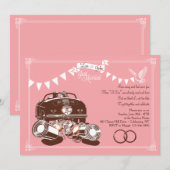 Net Getrouwd Wegloopfeest Uitnodigingen (Voorkant / Achterkant)