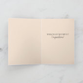 Net getrouwd  Wildflower bruiloft Boho Kaart (Binnen)