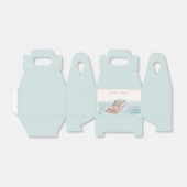 Net getrouwde boot voor bruiloft bedankdoosjes (Uitgevouwen)