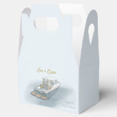 Net getrouwde boot voor bruiloft bedankdoosjes (Geopend)