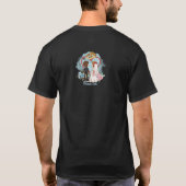 Net getrouwde bruidegom en bruid gepersonaliseerd t-shirt (Achterkant)