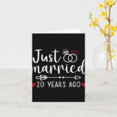 Net Getrouwde Koppels Grappige Man Vrouw 20ste Jub Kaart (Gele Bloem)
