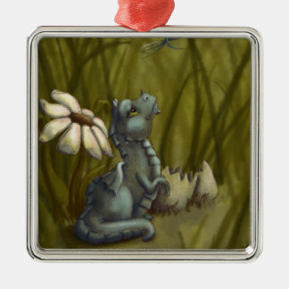 Net Hatched Metalen Ornament