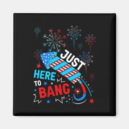 Net hier om grappige 4 juli onafhankelijkheid d magneet (Voorkant)