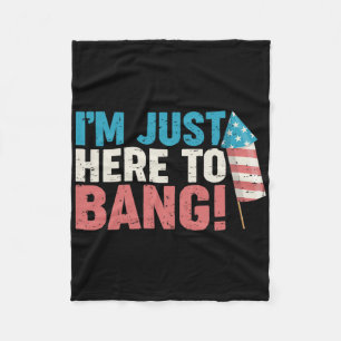Net hier om Shirt te slaan 4 juli vuurwerk Patri Fleece Deken