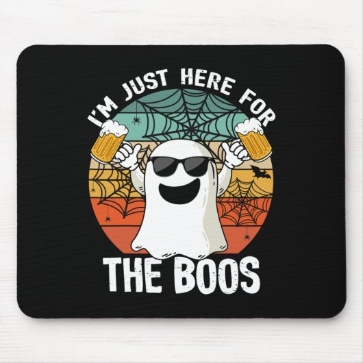 Net hier voor de boeken Grappige Halloween bierlie Muismat (Voorkant)