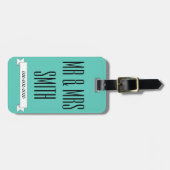 Net huwelijkshuwelijksbruin Bagagelabel Gift (Voorkant horizontaal)